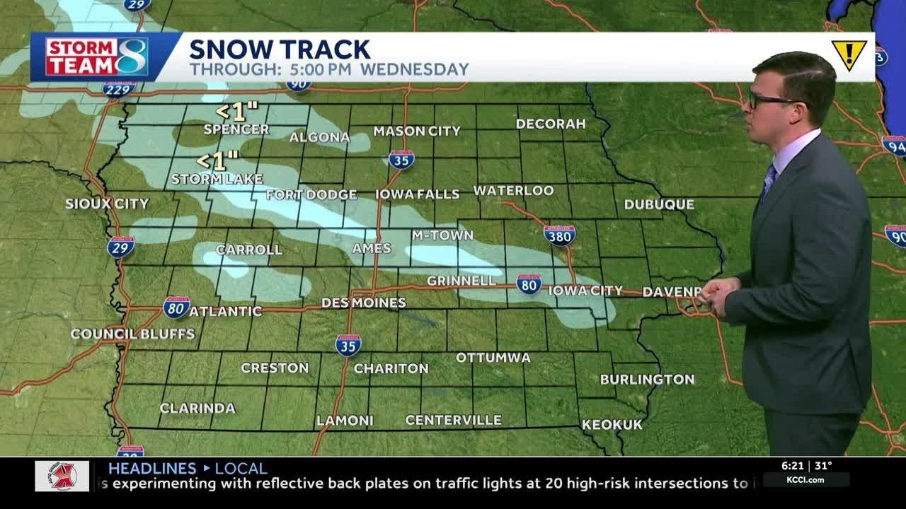 Iowa weather: Snow chances return this evening and overnight