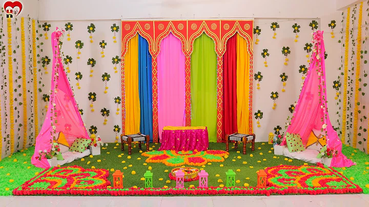 Haldi Ceremony Decoration - Indian Wedding Party #diy #love #cute #haldi