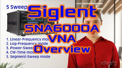 Siglent SNA6000A Vector Network Analyzer Overview - from Saelig