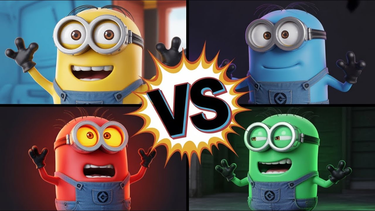 Powerful Cartoon Clash | Minion, Superman, Pikachu & More | OMG Battle Scene! #37
