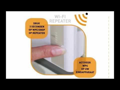 Wifi repeater installatie