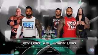 WWE 2K23- Jey Uso Vs Jimmy Uso at Wrestlemaina XL