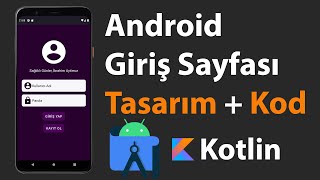 Android Giriş Sayfası Uygulaması Geliştirme, Android Studio - Kotlin  4K screenshot 5