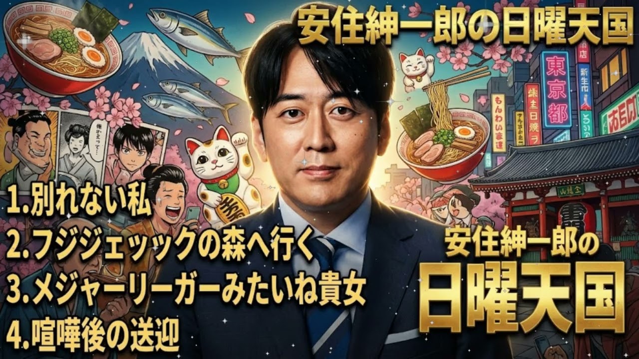 🤣【神回】「メジャーリーガーみたいね貴女」ってどういうこと！？安住紳一郎がツボった夫婦の会話＆喧嘩後の気まずい車内｜日曜天国