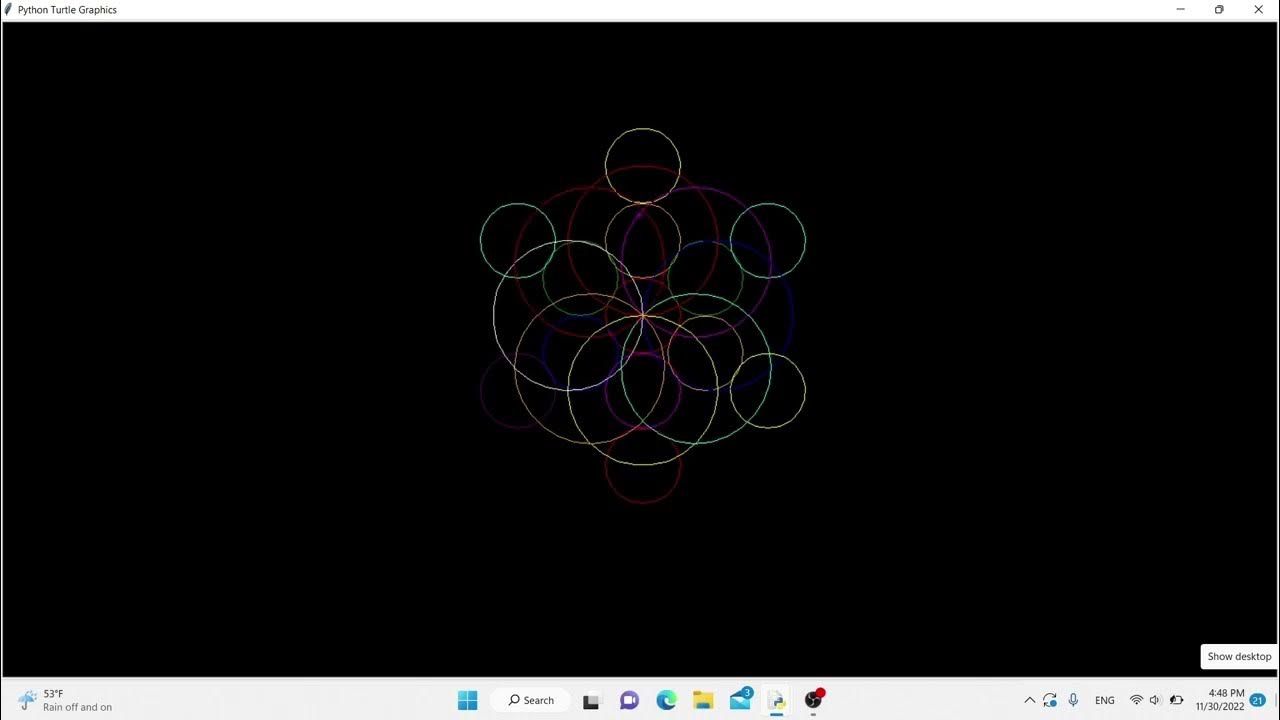 Metatron's Cube using Python Turtle - Sacred Geometry Edition - YouTube
