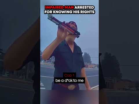 Impaired Man Arrested For Knowing His Rights #bodycam #police