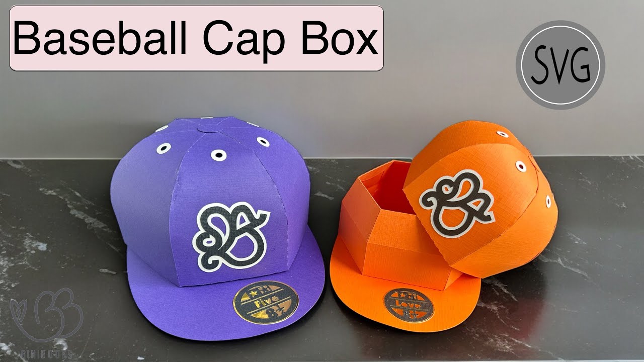 Baseballkappe Geschenkbox SVG * Anleitung zur Schneidedatei, Schnittdatei SVG Datei