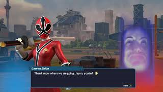 Power Rangers Battle for the Grid Lauren Shiba Red Samurai Ranger Arcade Mode Gameplay screenshot 2
