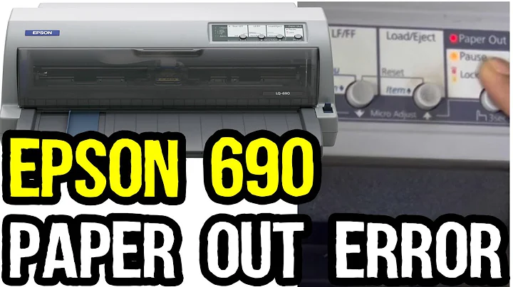 Paper Out Error Fixed Epson LQ-690 Dot Matrix Printer
