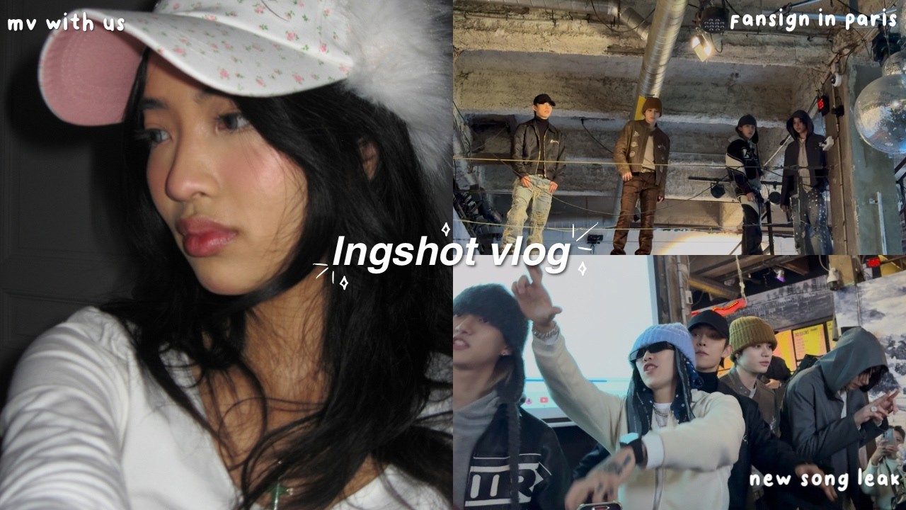 lngshot vlog [롱샷] 🧢: fansign in paris, video with my bias, leak new song & film their new mv