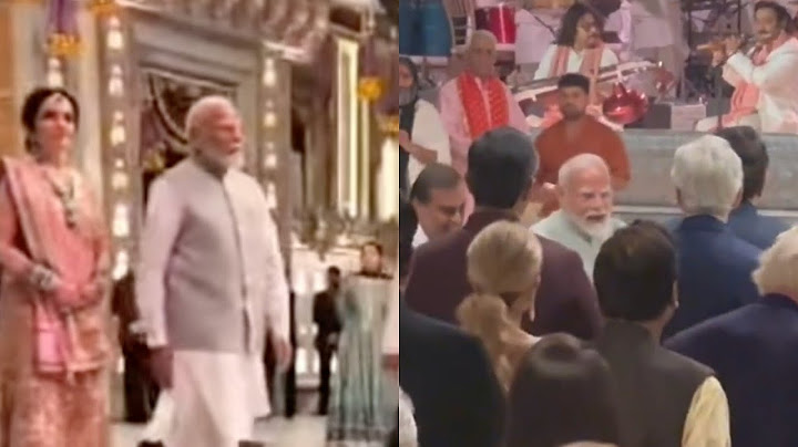 PM Modi arrives at the Ambani wedding, gives blessing to newly-wed Anant Ambani-Radhika Merchant