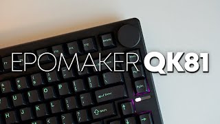 모던 디자인에 노브 감성 더한 키보드, Epomaker QK81