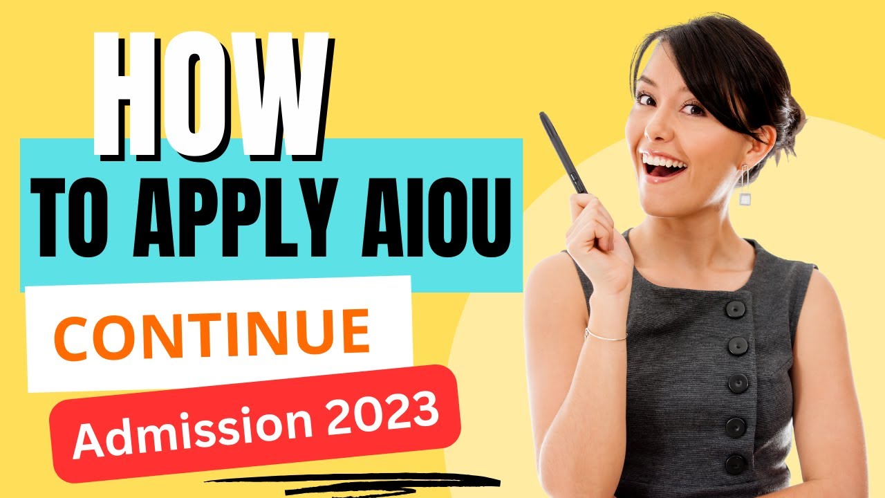 how to apply aiou continue admission 2023 | how to apply aiou admission ...
