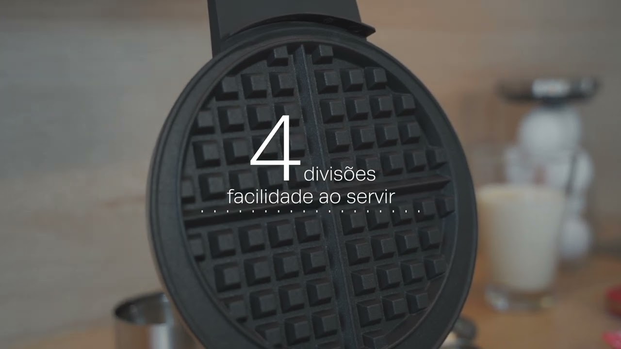 Máquina para Waffle em Aço Escovado
