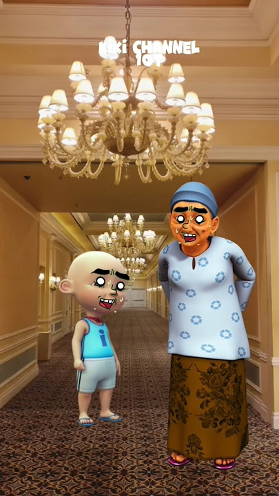 Ipin and Opa see an apparition at Bang Saleh's house #shorts #cartoon #upinipin