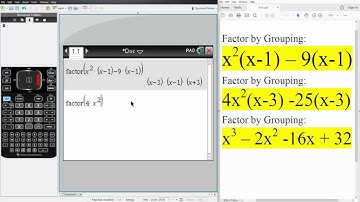 Alg2: Factor by Grouping (TI-nSpire CX CAS)