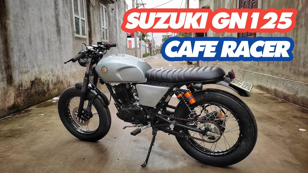 Bản độ Suzuki GN125 Cafe Racer của thợ Việt lên báo Tây