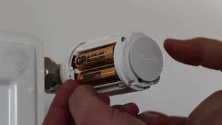 How to replace batteries in Danfoss Eco™ radiator thermostat