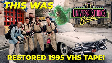 UNIVERSAL STUDIOS FLORIDA 1995 - RARE Footage | Restored VHS Vacation Tape (HD 60FPS)