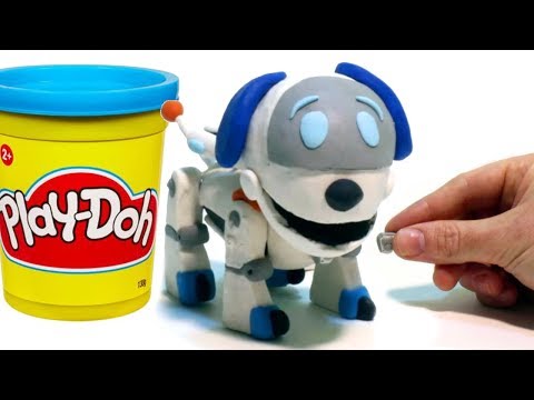 Paw Patrol Robo Dog - Superhero Play Doh Cartoons & Stop Motion Movies For Kids