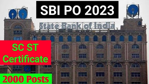 SBI PO 2023 SC ST Certificate | How to get SC ST Category certificate for SBI PO 2023 #sbipo