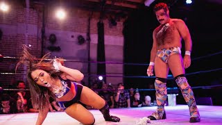 Roxanne Perez vs. Joey Ryan in an Intergender Singles Wrestling Match