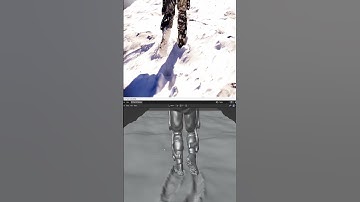 trail walk animation using geometery nodes #shorts #blender #geometrynodes #vfx #cgi