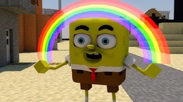 SPONGEBOB IS IN MINECRAFT!   3D Animation