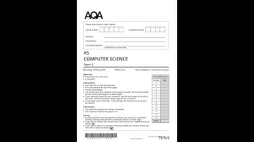 Combined 2025 AQA As Computer Science Paper 2 Question Paper And Mark Scheme 7516 2