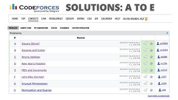 Codeforces Round 762 (Div3) Solutions A, B, C, D, E