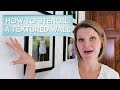 How to Stencil a Textured Wall