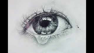 drawing teardrop eye draw easy realistic drawings step tutorial paintingvalley