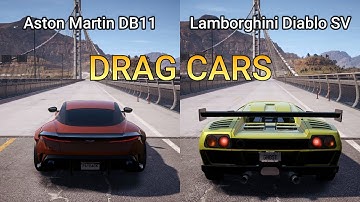 NFS Payback - Aston Martin DB11 vs Lamborghini Diablo SV - Drag Cars | Drag Race