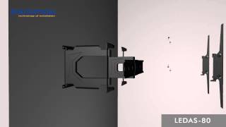 Наклонно поворотное крепление для LED/LCD телевизоров KROMAX LEDAS-80