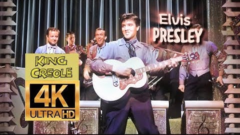 Elvis Presley AI 4K Colourized / Restored - King Creole (1958)