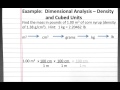 Dimensional Analysis and Density Problem Quiz