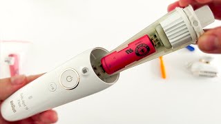 How to repair and clean Braun Silk Epil 9 Flex | Broken Battery replacement