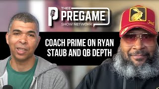 Coach Prime on Ryan Staub and QB depth