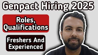 Genpact Hiring 2025 | Genpact Jobs In 2025 | Freshers And Experienced | Neeraj Bhatia Vlogs