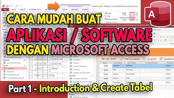 🔴 Part 1 - Introduction & Create Tabel | CARA MUDAH BUAT APLIKASI DENGAN MICROSOFT ACCESS ‼️