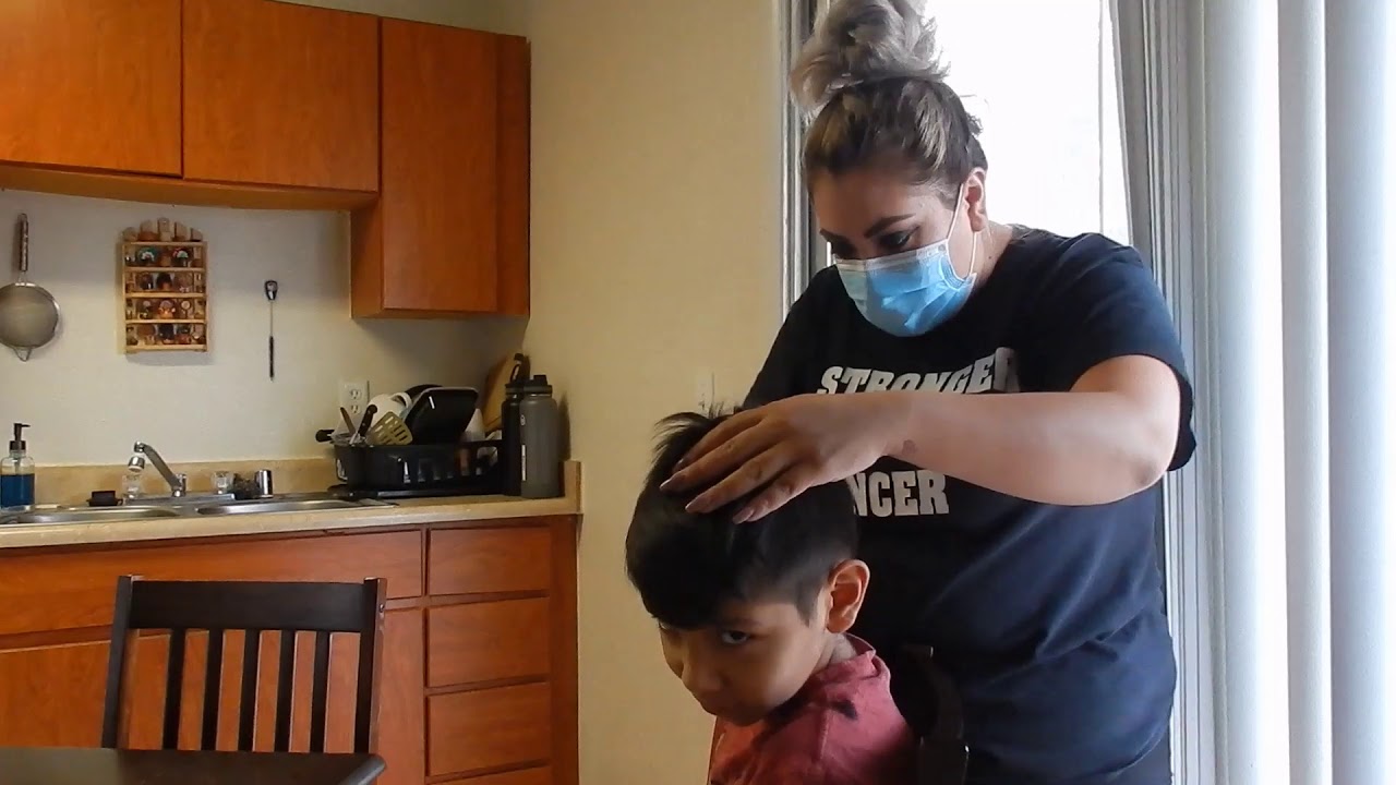 Cutting my son's hair... YouTube