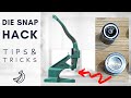 How to use the KAM Snap Professional Table Press DK93 + HACK - Using Dies with Smaller Snaps Trick