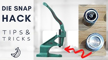 How to use the KAM Snap Professional Table Press DK93 + HACK - Using Dies with Smaller Snaps Trick