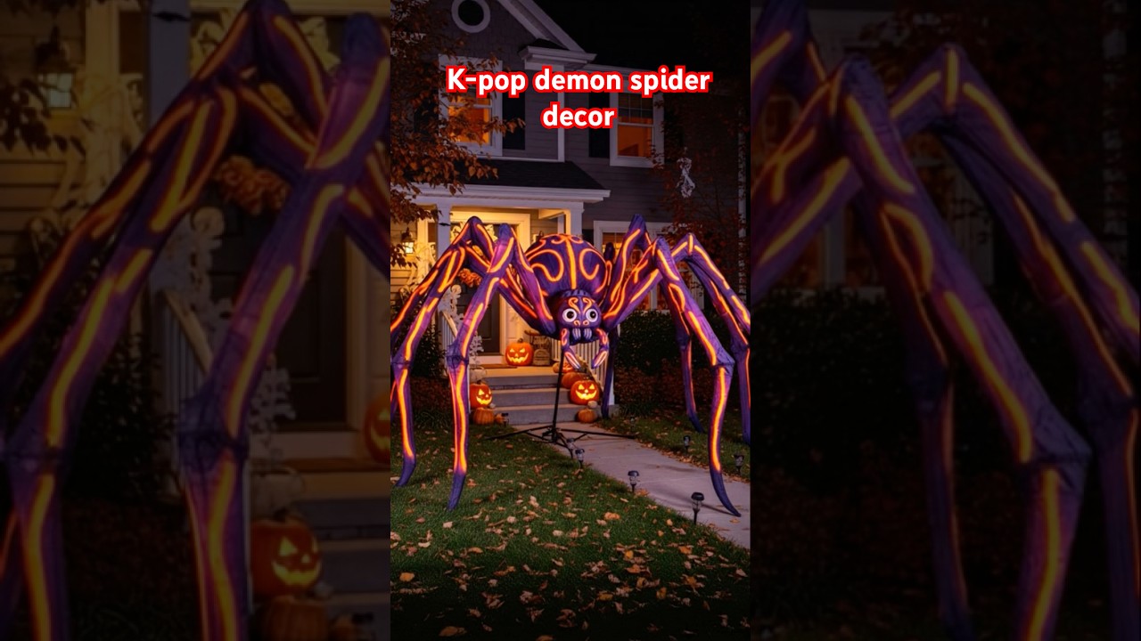 Kpop demon spider decor for Halloween 