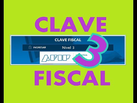 Clave Fiscal Nivel 3 AFIP