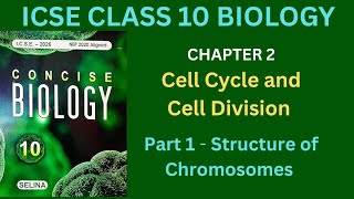 ICSE CLASS 10 | 2026-27 | Chapter 2 Cell Cycle and Cell Division | Part 1- Structure of Chromosomes