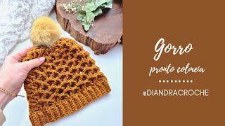 3D Honeycomb Stitch Crochet Hat - YouTube