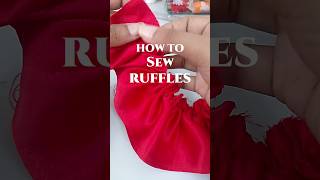 The Easiest Way to Sew Ruffles | No ruffle foot needed! ✨ #reels #diy #christmas