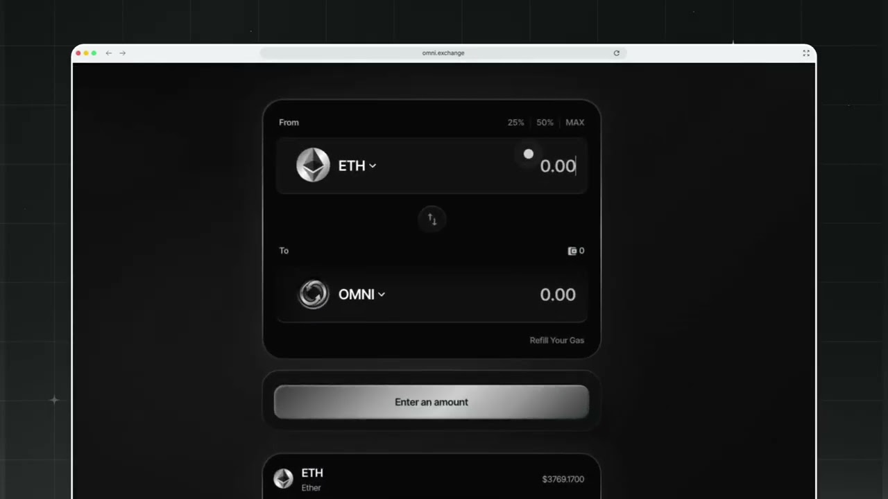 How to Swap on Omni Exchange