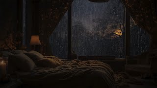 Rain Sounds for Sleeping | Relax And Fall Asleep With Heavy Rain And Thunder Outside The Window